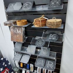 Crazy Kat Design - Wooden placards, stone, slate, and polymer items that can be laser engraved