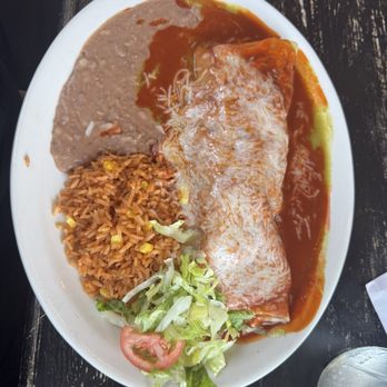Sarape Mexican Grill - Chile Verde wet burrito - Mexican Near Me - Parker, Arizona