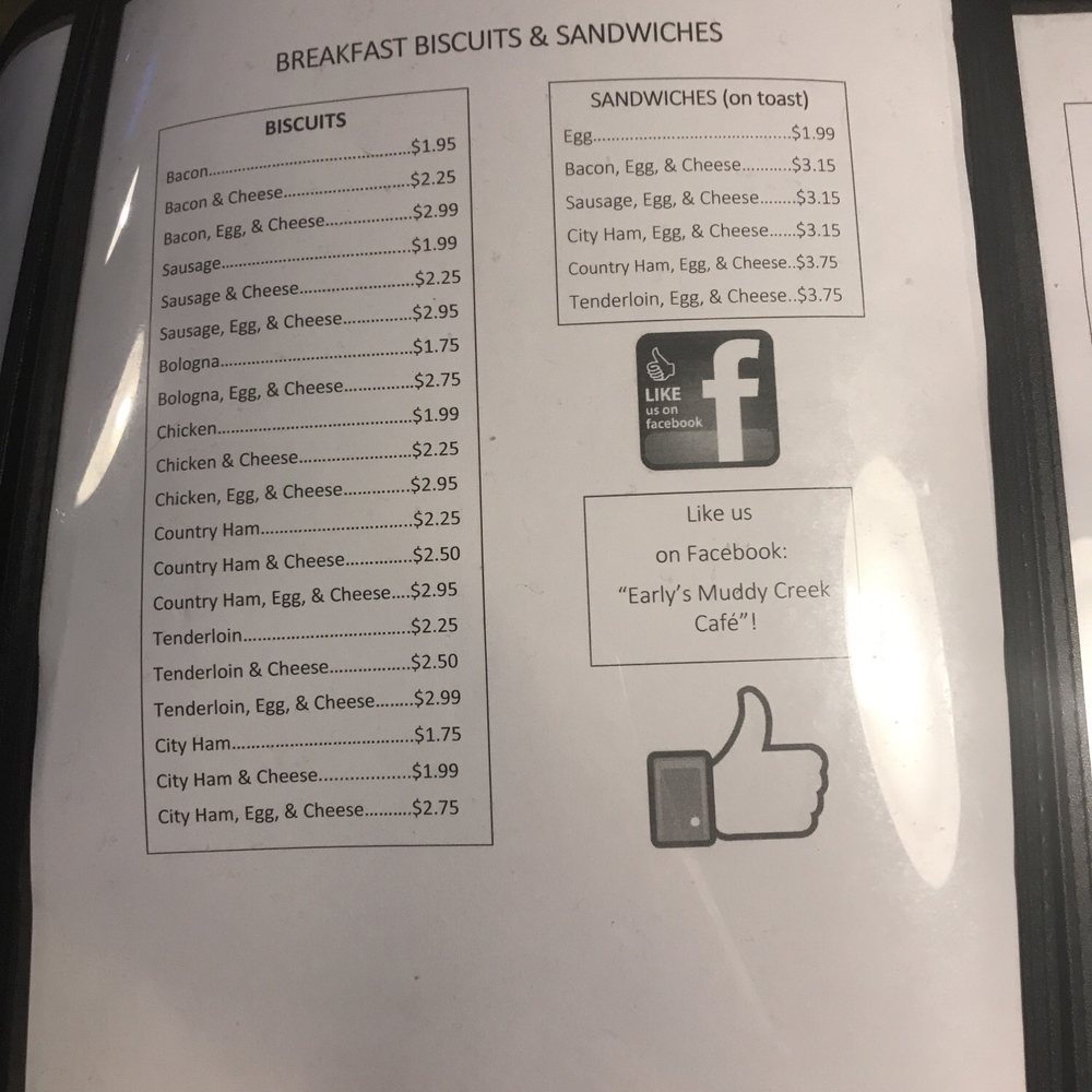 Early's Muddy Creek Cafe - More Breakfast Options - Cafes Near Me - Falkner, Mississippi Early's Muddy Creek Cafe - More Breakfast Options - Cafes Near Me - Falkner, Mississippi