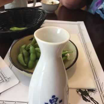Gonoe Sushi - Small hot sake (enough for about 4 shots) with small edamame on the house - Sushi Bars Near Me - Toronto, Ontario Gonoe Sushi - Small hot sake (enough for about 4 shots) with small edamame on the house - Sushi Bars Near Me - Toronto, Ontario