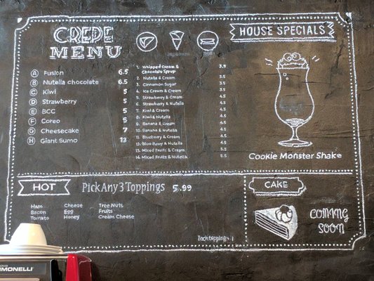 Menu photo 5 Cafe Crepes Square Suwanee, GA