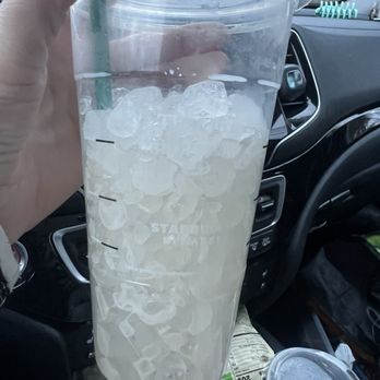 Starbucks - All the ice in my vanilla iced coffee - Coffee & Tea Near Me - Cincinnati, Ohio