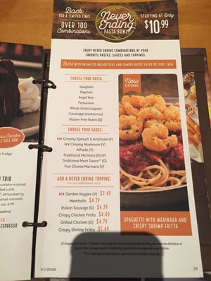 Menu photo 4 Olive Garden Italian Restaurant Spokane, WA