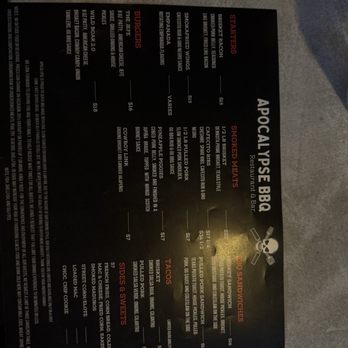 Apocalypse BBQ - Menu - Food Trucks Near Me - Miami, Florida