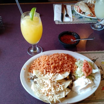 Mi Ranchito - Steak quesadilla and a mango margarita!! - Mexican Near Me - Lowell, Indiana