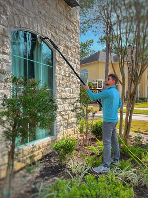 Custom Home Window Cleaning - This is a beautiful custom home that we did. The windows were very dirty from years of not being washed. We used our RO/DI water system to scrub the windows and frames to remove the years of dirt an grime. Custom Home Window Cleaning - This is a beautiful custom home that we did. The windows were very dirty from years of not being washed. We used our RO/DI water system to scrub the windows and frames to remove the years of dirt an grime.