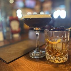 Lazy Dog Restaurant & Bar - Cold Brew Martini and Old Fashioned