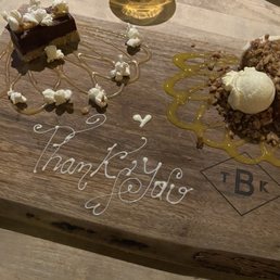 compensated dessert board