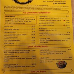 Commerce Sports Bar and Grill - Updated menu 2022