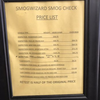 Broadway Smog Wizard - Prices for smog testing. - Smog Check Stations Near Me - Sacramento, California Broadway Smog Wizard - Prices for smog testing. - Smog Check Stations Near Me - Sacramento, California