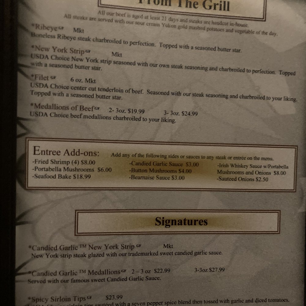 Houligans Steak & Seafood Pub - Menu - Seafood Near Me - Eau Claire, Wisconsin