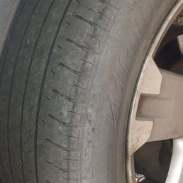Tread almost gone, out of alignment