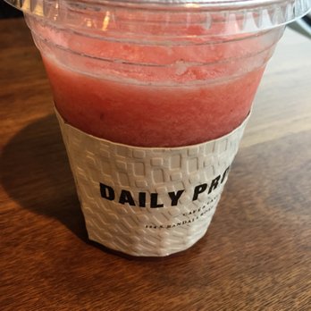 Daily Projects Cafe & Eatery - Watermelon Dew smoothie. Very sweet and delicious! - Cafes Near Me - Algonquin, Illinois