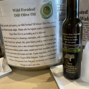 Monterey's Tasty Olive Bar - Dill is lovely in this oil - Specialty Food Near Me - Monterey, California