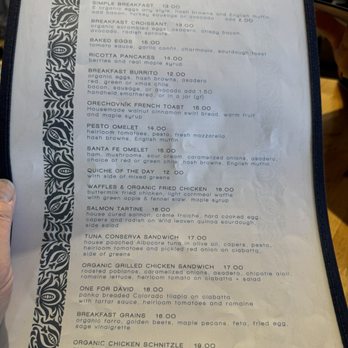 Dolina Santa Fe - Menu - Cafes Near Me - Santa Fe, New Mexico