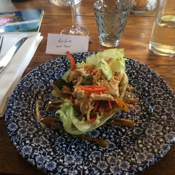 The Crown - Bang Bang Chicken  My starter was beautifully presented and tasted so good. Portion size was excellent as you can see. - Pubs Near Me - Twickenham, XGL