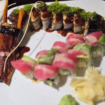 Sakura Sushi - Dragon roll with spicy tuna and Hawaiian Roll - Laotian Near Me - Albuquerque, New Mexico