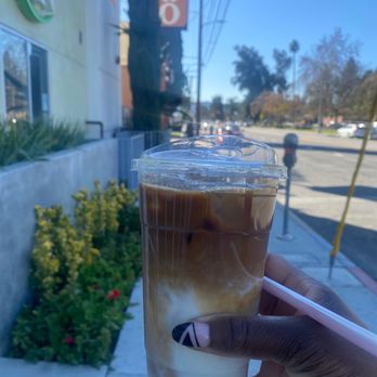 Chokolatta - Large hazelnut, iced latte (3 espresso shots) - Chocolatiers & Shops Near Me - North Hollywood, California Chokolatta - Large hazelnut, iced latte (3 espresso shots) - Chocolatiers & Shops Near Me - North Hollywood, California
