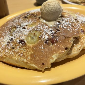 Up For Breakfast - Banana Bacon Pancakes with Maple Butter (special item) - Breakfast & Brunch Near Me - Manchester Center, Vermont