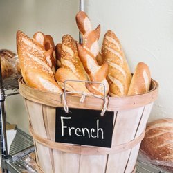 Cafe Francais Boulangerie et Patisserie - Fresh bread daily. In addition to this bucket of French bread, the also sell 12-grain, sourdough and more!