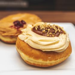 Glaze Donuts - The banana cream donut hits hard