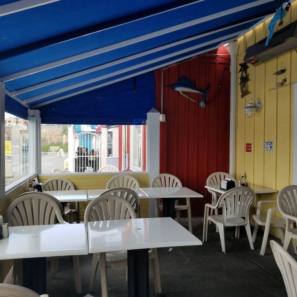 Harbor Fish & Chips - Outdoor seating with heat lamps - Fish & Chips Near Me - Oceanside, California