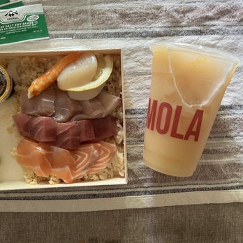 Mola - Chirashi Bowl, Cold Yakult Green Tea - Sushi Bars Near Me - Pittsburgh, Pennsylvania Mola - Chirashi Bowl, Cold Yakult Green Tea - Sushi Bars Near Me - Pittsburgh, Pennsylvania