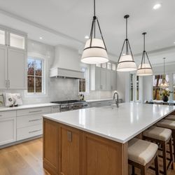 The Chrissy & Lisa Team - RLAH @properties - Chef's kitchen in North Arlington new-construction by Classic Cottages #TheChrissy&LisaTeam #RLAH@properties