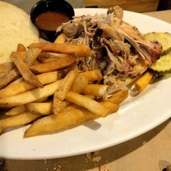 Oak Hill Tavern - Pulled pork sandwich with fries