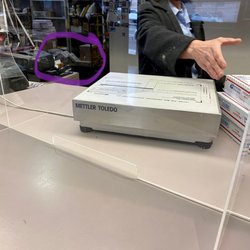 US Post Office - Here you can see my packages that she threw in the back all fallen over.