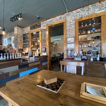 Crema Brew - the interior of a coffee shop - Coffee & Tea Near Me - New Bern, North Carolina