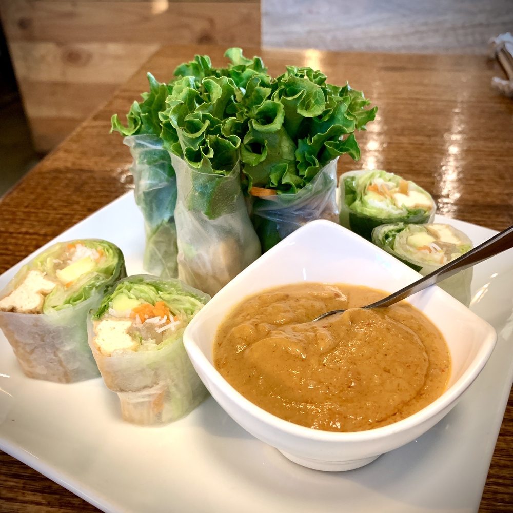 90 Degrees Bangkok Cafe and Bar - Fresh Summer salad Roll with tofu - soooo good. - Thai Near Me - Bothell, Washington