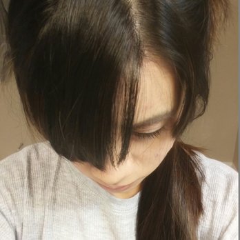 The Colour Parlor - Bangs cut all the way back. - Hair Salons Near Me - Wildomar, California The Colour Parlor - Bangs cut all the way back. - Hair Salons Near Me - Wildomar, California