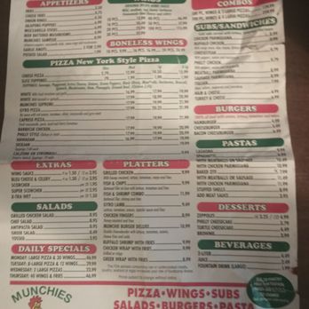 Munchies - Menu - Pizza Near Me - Seffner, Florida