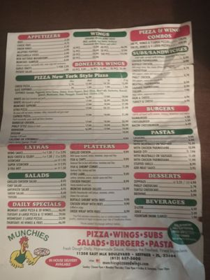 Menu photo 1 Munchies Seffner, FL