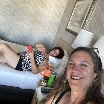 Glendale Express Hotel - Momma and I relaxing in the room - Hotels Near Me - Glendale, California