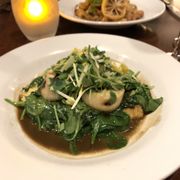 Photo of Blossom - New York, NY, United States. Trumpet Mushroom Scallops