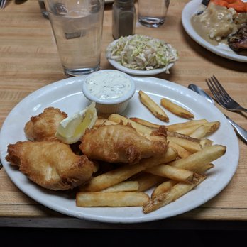Left Fork Grill - Fish and chips with coleslaw - Diners Near Me - Murray, Utah Left Fork Grill - Fish and chips with coleslaw - Diners Near Me - Murray, Utah