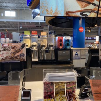 Wetzel's Pretzels - a counter with a variety of pretzels - Fast Food Near Me - Ontario, California