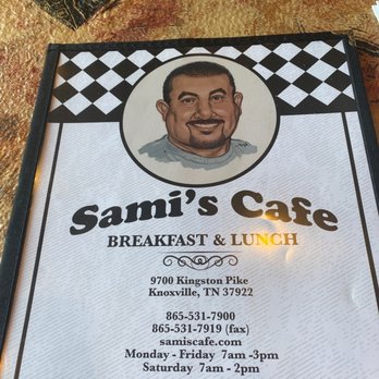Sami's Cafe - The menu - Cafes Near Me - Knoxville, Tennessee Sami's Cafe - The menu - Cafes Near Me - Knoxville, Tennessee