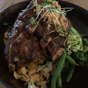 The Bison Restaurant - Broek Acres Pork Ribs - Canadian (New) Near Me - Banff, Alberta The Bison Restaurant - Broek Acres Pork Ribs - Canadian (New) Near Me - Banff, Alberta