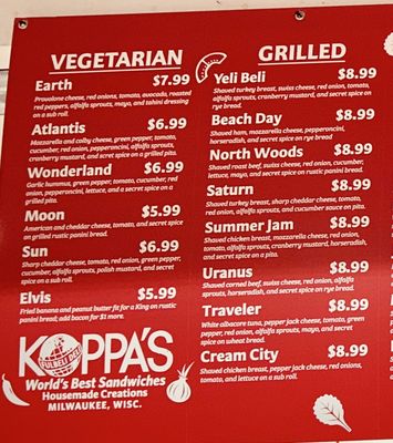 Menu photo 3 Koppa's Fulbeli Deli Milwaukee, WI