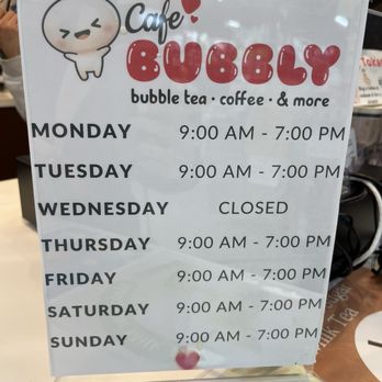 Cafe Bubbly - Hours - Bubble Tea Near Me - Hicksville, New York
