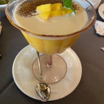 Luna - Mango pudding with flaxseed - Chinese Near Me - Markham, Ontario