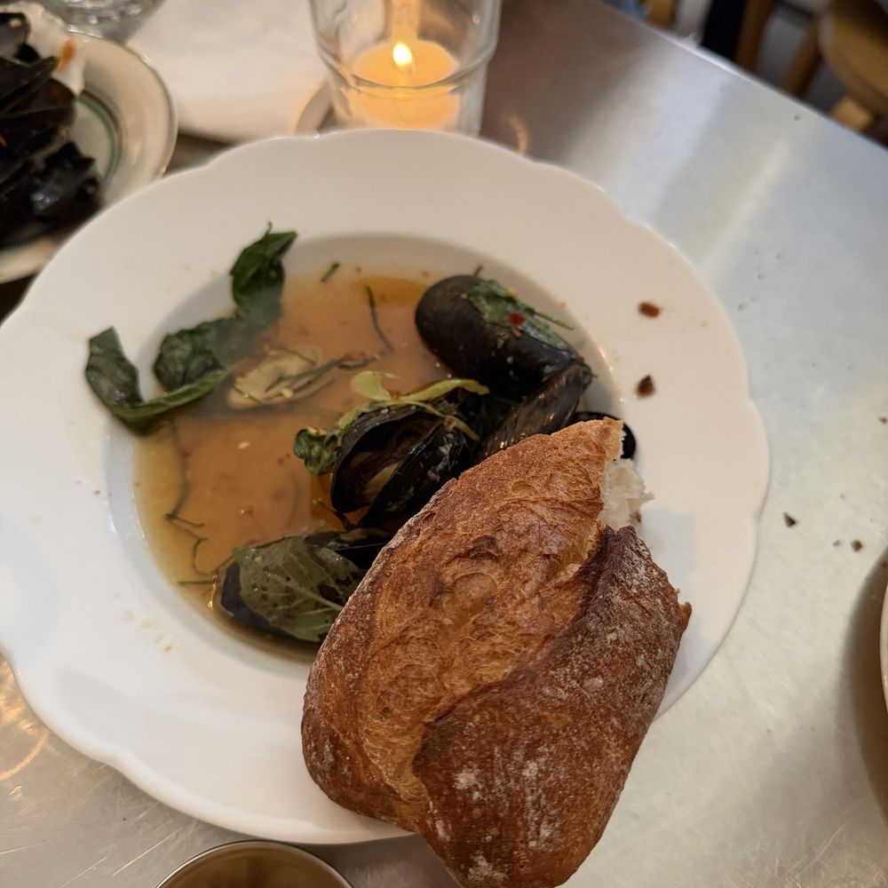 Ha's Snack Bar - mussels, half eaten lol - French Near Me - New York, New York Ha's Snack Bar - mussels, half eaten lol - French Near Me - New York, New York