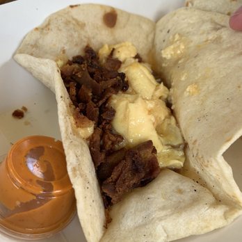 Monkey's Tail - Bacon and egg taco: they got our order wrong - Cocktail Bars Near Me - Houston, Texas Monkey's Tail - Bacon and egg taco: they got our order wrong - Cocktail Bars Near Me - Houston, Texas