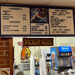 Taco Hut - Menu and pickup window