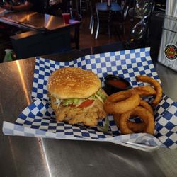 Beers Pizza & Sports Pub - Onion rings are always a solid upgrade!
