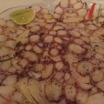 Casa Rolandi - Thinly sliced octopus - Italian Near Me - Cancún, ROO Casa Rolandi - Thinly sliced octopus - Italian Near Me - Cancún, ROO