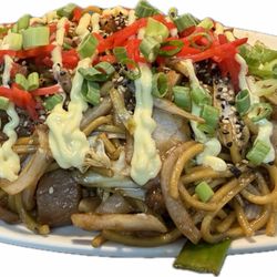 YOUYU Noodle Bar - Pork belly yakisoba noodles delicious